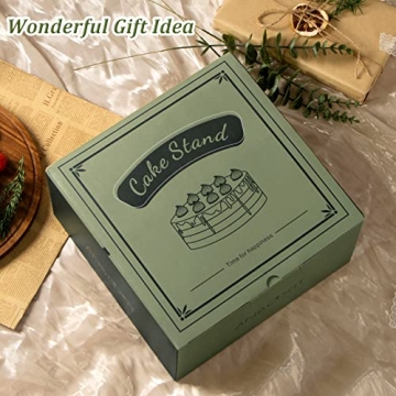 Elegant Acacia Wood Cake Stand with Acrylic Cover