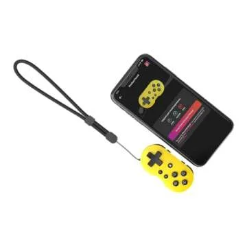 CRKD ATOM - Collectible Keychain Controller for Nintendo Switch, PC, Mac, Mobile and Smart TV (Yuzu Yellow)