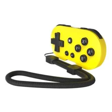 CRKD ATOM - Collectible Keychain Controller for Nintendo Switch, PC, Mac, Mobile and Smart TV (Yuzu Yellow)