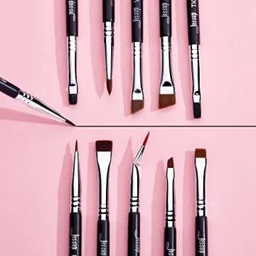 Jessup 11pcs Professional Eyeliner Brush Set for Precision