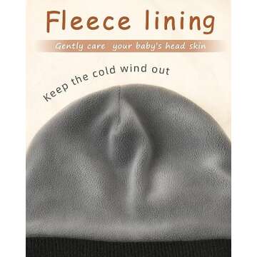 FURTALK Baby Beanie Fleece Lined Winter Hat for Kids