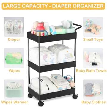 Volnamal Baby Diaper Caddy – Essential Nursery Organizer