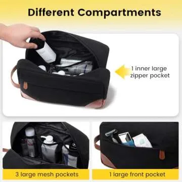 Vorspack Toiletry Bag Dopp Kit for Travel and Organization