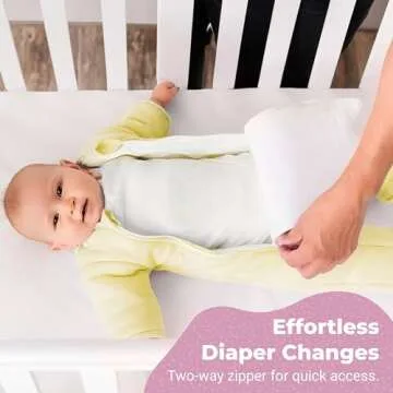 Magic Sleepsuit Baby Merlin's Microfleece Baby Transition Swaddle Sleepsuit for Infants 6-9 Months - Large Baby Sleep Suit with Double Zipper for Easy Diaper Changes - Yellow