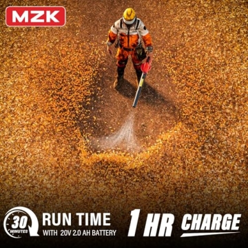 Lightweight MZK Cordless Leaf Blower for Outdoor Cleanup
