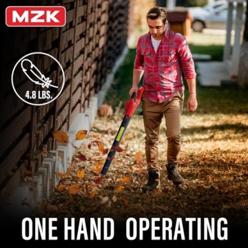 Lightweight MZK Cordless Leaf Blower for Outdoor Cleanup
