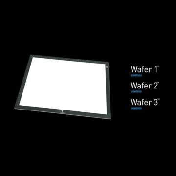 Daylight Wafer 3 LED Lightbox, Dimmable with Memory Function, Perfect for Tracing, Sketching, Scrapbooking and Other Craft Projects,18X23.5 inches, Black