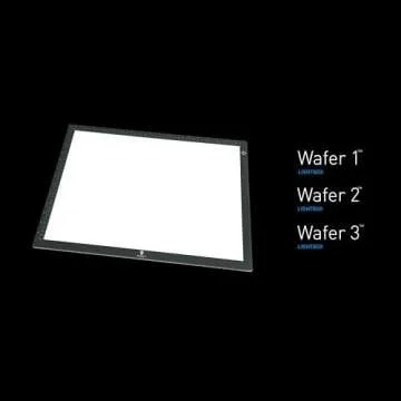 Daylight Wafer 3 LED Lightbox, Dimmable with Memory Function, Perfect for Tracing, Sketching, Scrapbooking and Other Craft Projects,18X23.5 inches, Black