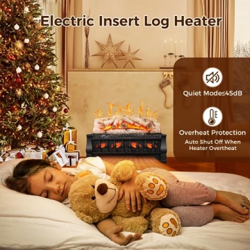 Joy Pebble Electric Fireplace Insert 750W/1500W Enhances Living Space