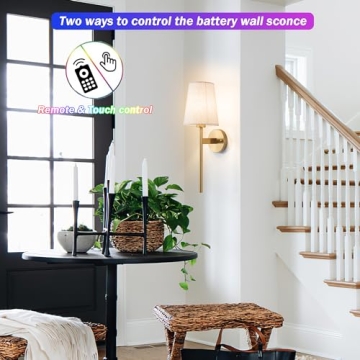 Nekhung Battery Operated Wall Sconces Set of 2 stylish lighting