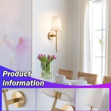 Nekhung Battery Operated Wall Sconces Set of 2 stylish lighting