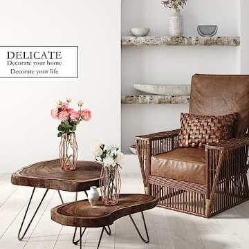 Elegant Rose Gold Centerpiece Vases for Home and Events