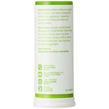 BabyGanics Say Aahhh! Cold Relief Chest Rub Stick