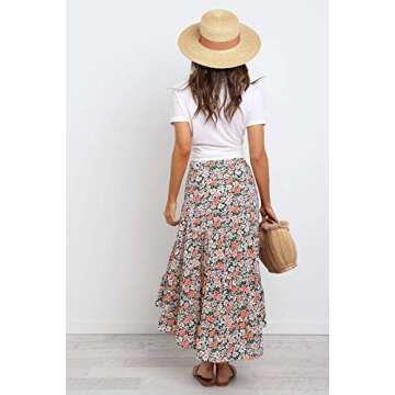 Stylish PRETTYGARDEN High Waist Bohemian Skirt