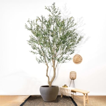 Nafresh 10ft Faux Olive Tree for Stunning Interior Decor