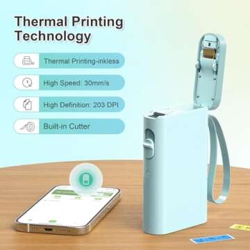 Nelko Bluetooth Label Maker - Compact & Convenient Organizer