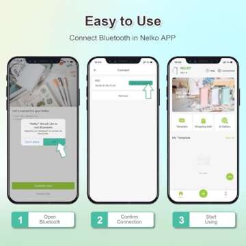 Nelko Bluetooth Label Maker - Compact & Convenient Organizer