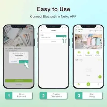Nelko Bluetooth Label Maker - Compact & Convenient Organizer