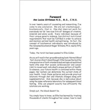 Normal Blood Test Scores Aren't Good Enough! Guide to Health