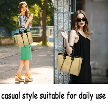 Chic Women Straw Handbag for Summer Beach Style