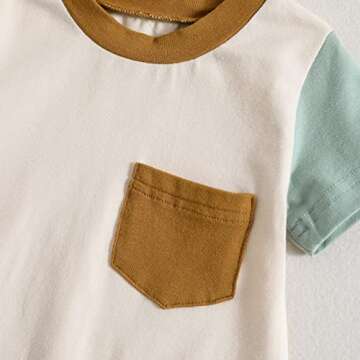 Baby Boy Summer Romper with Snap Button Convenience