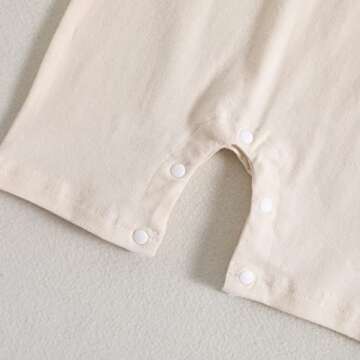 Baby Boy Summer Romper with Snap Button Convenience