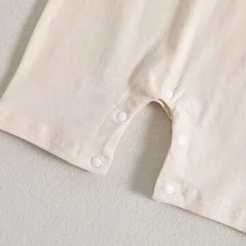 Baby Boy Summer Romper with Snap Button Convenience