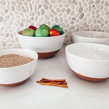 Mora Ceramic Large Mixing Bowls - Set of 2, Extra Big & Durable
