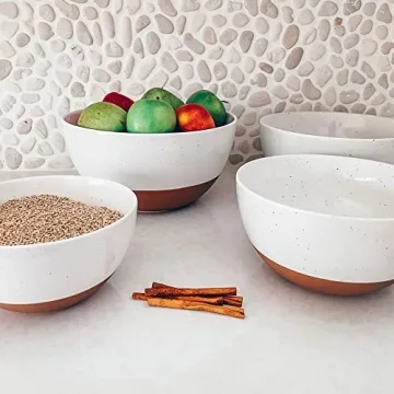 Mora Ceramic Large Mixing Bowls - Set of 2, Extra Big & Durable