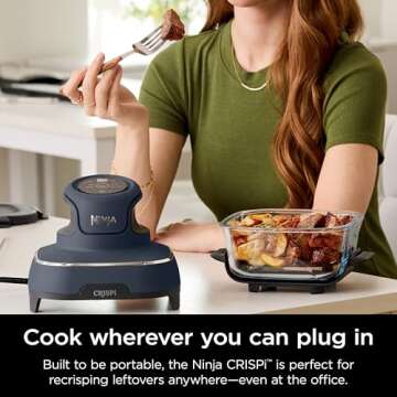 Ninja Crispi Air Fryer & Glass Containers for Easy Cooking