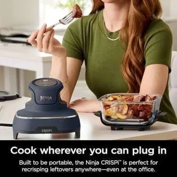 Ninja Crispi Air Fryer & Glass Containers for Easy Cooking