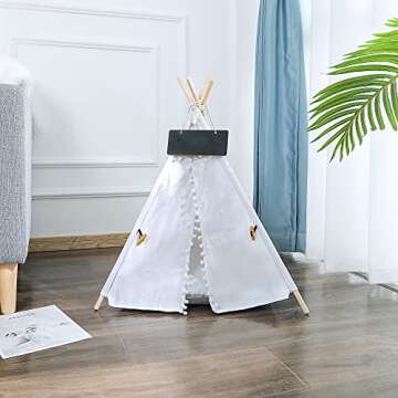 GeerDuo Pet Teepee Portable Small Pet House for Travel