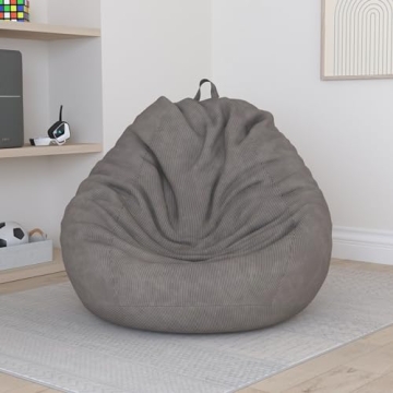 Nobildonna Extra Large Bean Bag Chair Cover - Washable & Soft