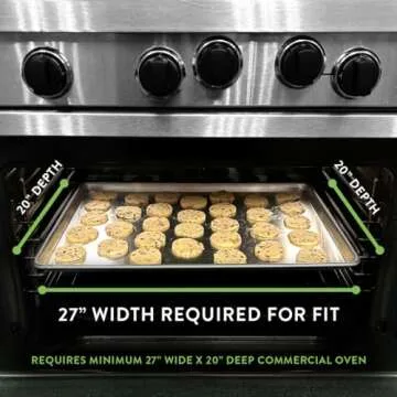 Nordic Ware Aluminum Full Size Sheet Pan 26 x 18 inches for commercial oven use, Full Sheet, 2-Pack (For Commercial Oven Use., Not for standard home ovens)