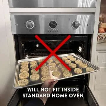 Nordic Ware Aluminum Full Size Sheet Pan 26 x 18 inches for commercial oven use, Full Sheet, 2-Pack (For Commercial Oven Use., Not for standard home ovens)