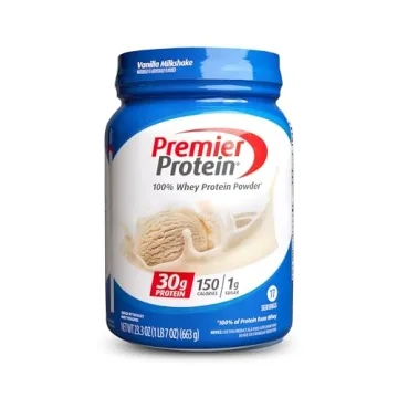 Premier Protein Powder Vanilla Milkshake – 30g Protein, Keto Friendly, Gluten Free, 17 Servings