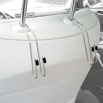 Durable QMET Auto Hooks Car Hangers - Pack of 4