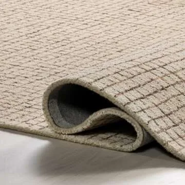 Stylish Melrose Checked Wool Area Rug for Your Home