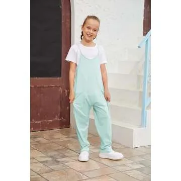 Charming Girls Casual Jumpsuit with Pockets for All Occasions