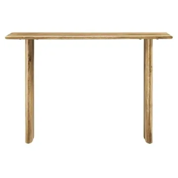 Modway Amistad Console Table in Solid Oak Design