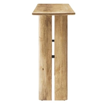 Modway Amistad Console Table in Solid Oak Design