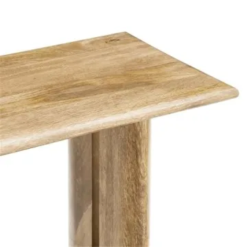 Modway Amistad Console Table in Solid Oak Design