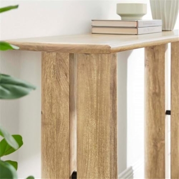 Modway Amistad Console Table in Solid Oak Design