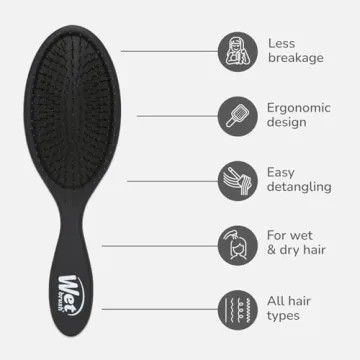 Wet Brush Original Detangler for All Hair Types - Black Frost