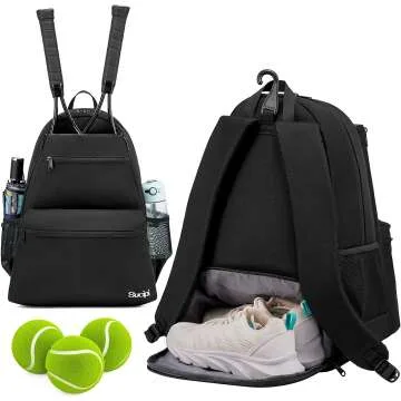 Sucipi Tennis Backpack - Holds 2 Rackets & Shoes
