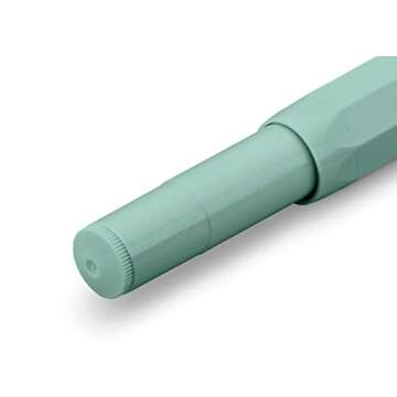 Kaweco COLLECTION Fountain Pen Smooth Sage I Premium Fountain Pen with Steel Nib for Ink Cartridges I Sport Fountain Pen 13 cm I Nib: F (Fine)