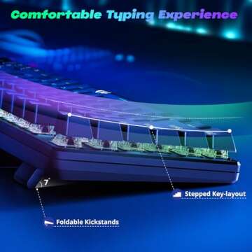 Redragon Mechanical Gaming Keyboard, Wired Mechanical Keyboard with 11 Programmable Backlit Modes, Hot-Swappable Red Switch, Anti-Ghosting, Double-Shot PBT Keycaps, Light Up Keyboard for PC Mac