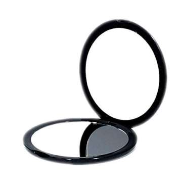 deweisn Magnifying Compact Cosmetic Mirror Elegant Pocket Handheld Makeup Mirror with Powerful 10x M...