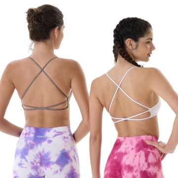 AUROLA Venus Sports Bra Backless Strappy Workout Bra