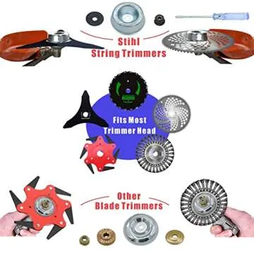NeJesZoe Gardening Blade Adapter Kits for String Trimmers